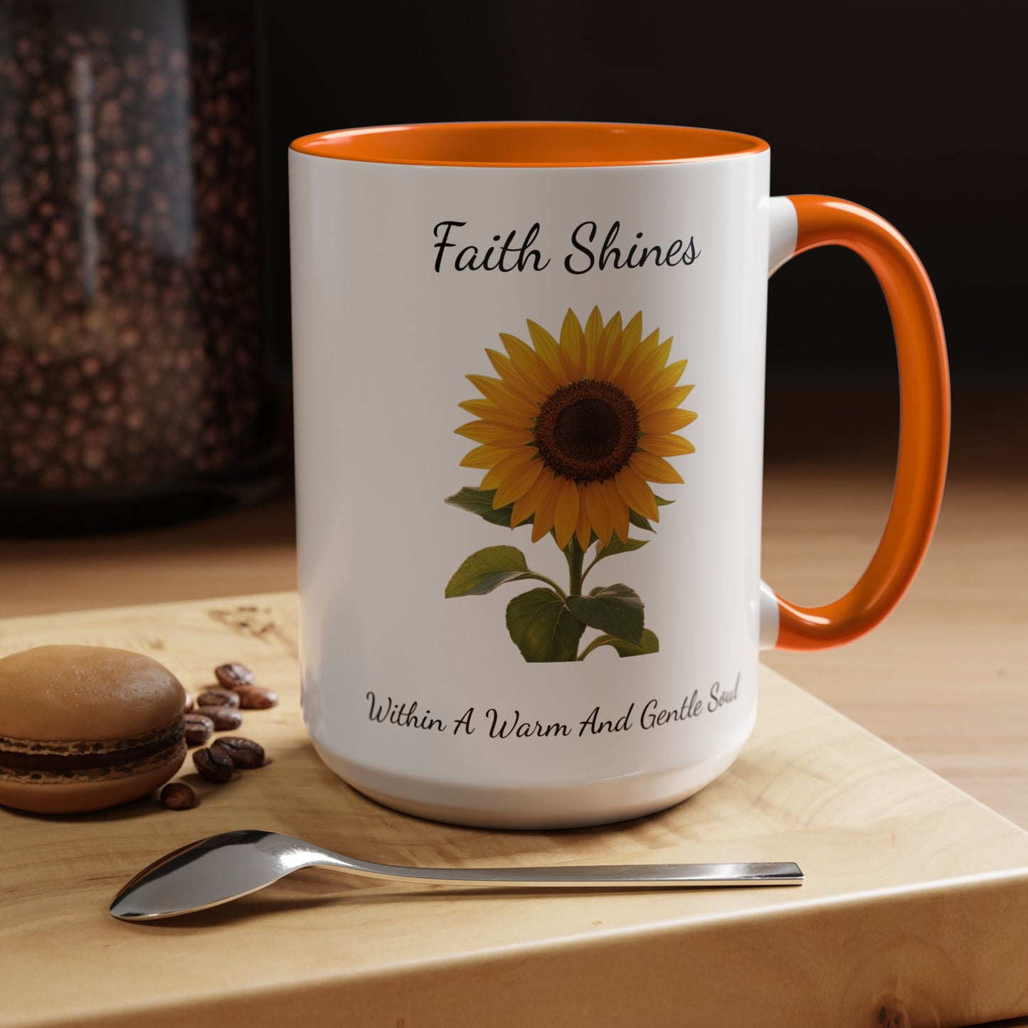 Accented Coffee Mug - Faith Shines Within A Warm And Gentle Soul