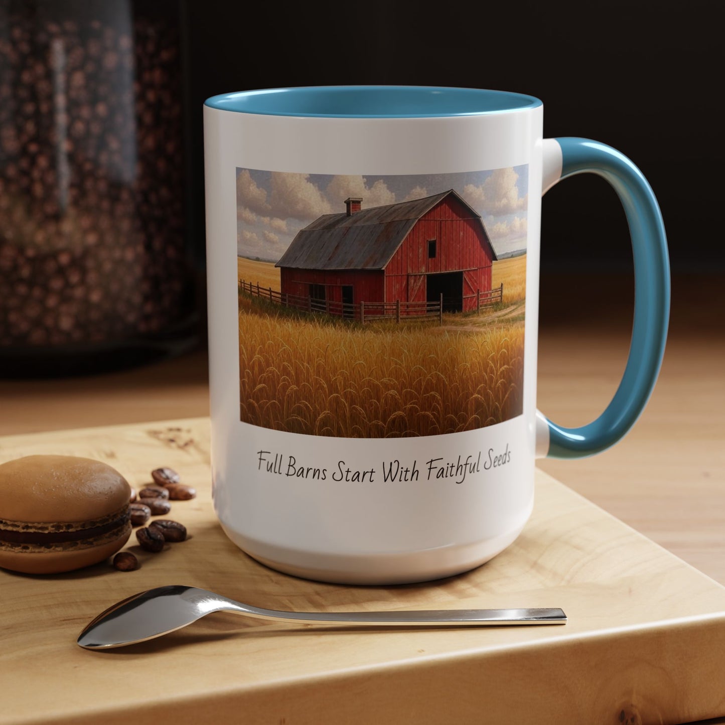Accented Coffee Mug - Full Barns Start With Faithful Seeds