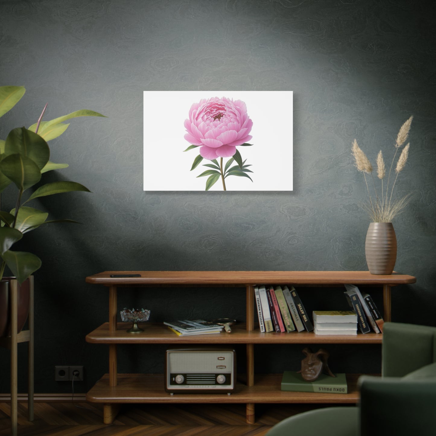 Peony Flower Canvas Wall Art