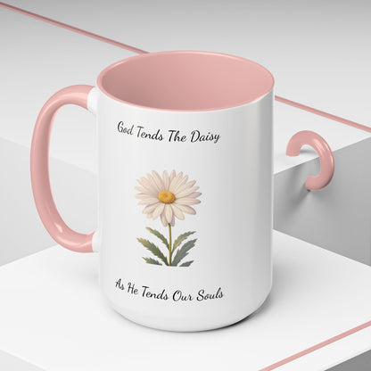 Accented Coffee Mug - Daisy