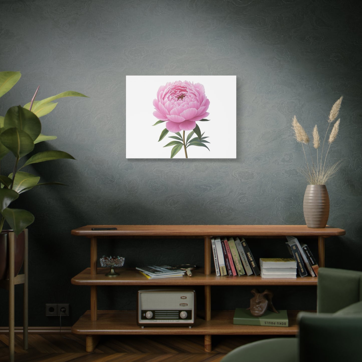 Peony Flower Canvas Wall Art