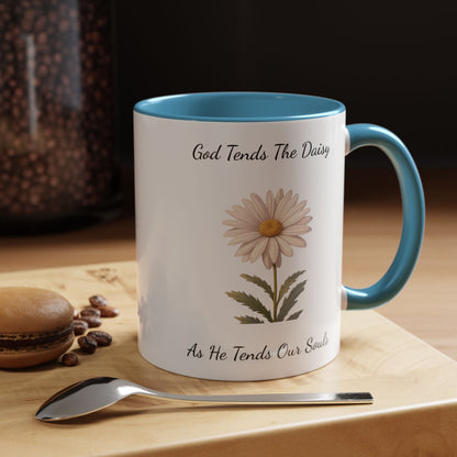Accented Coffee Mug - Daisy