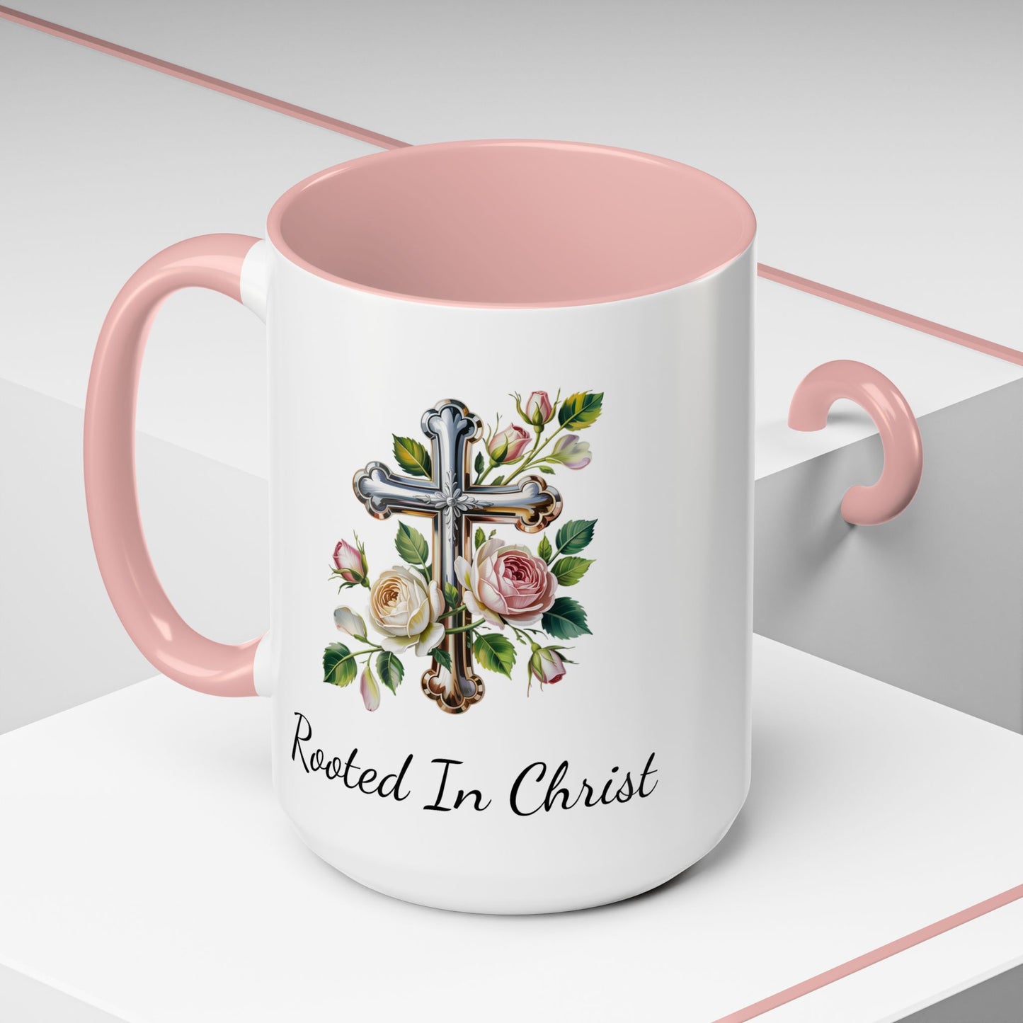 Accented Coffee Mug - Rooted In Christ