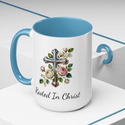 Accented Coffee Mug - Rooted In Christ
