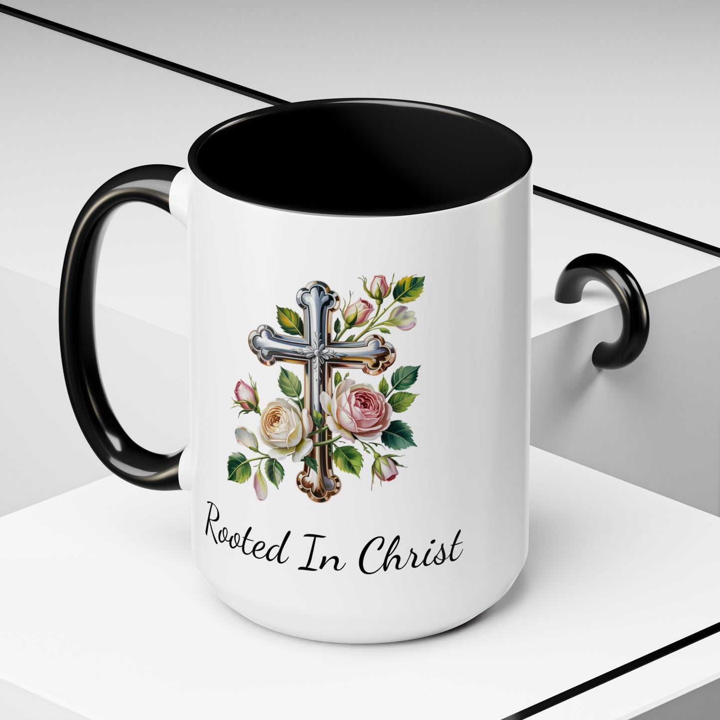 Accented Coffee Mug - Rooted In Christ