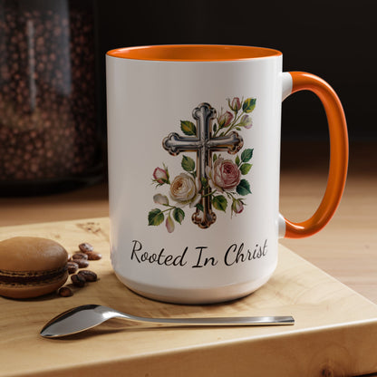 Accented Coffee Mug - Rooted In Christ