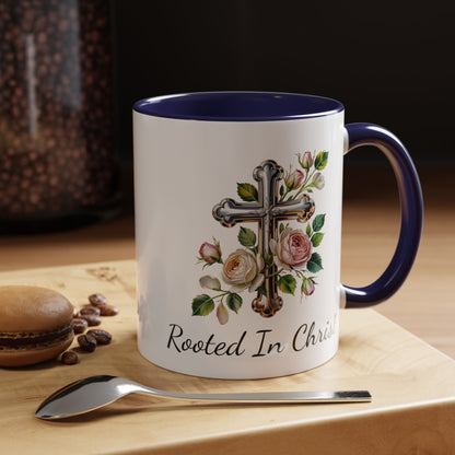 Accented Coffee Mug - Rooted In Christ
