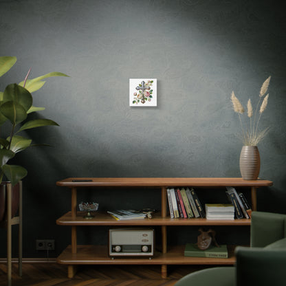 Cross With Roses Canvas Wall Art