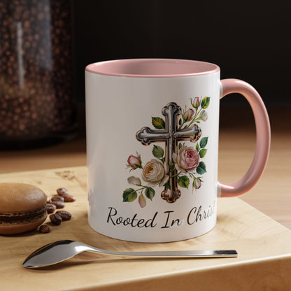 Accented Coffee Mug - Rooted In Christ