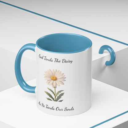 Accented Coffee Mug - Daisy