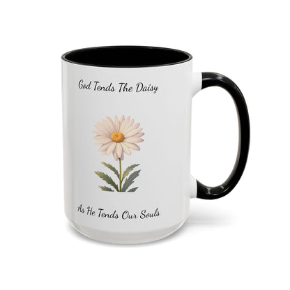 Accented Coffee Mug - Daisy