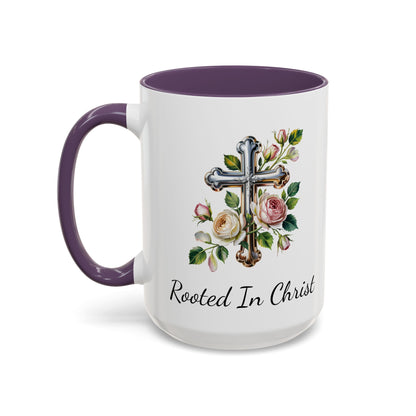 Accented Coffee Mug - Rooted In Christ