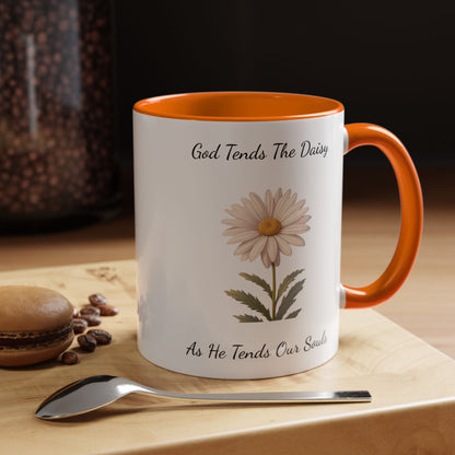 Accented Coffee Mug - Daisy