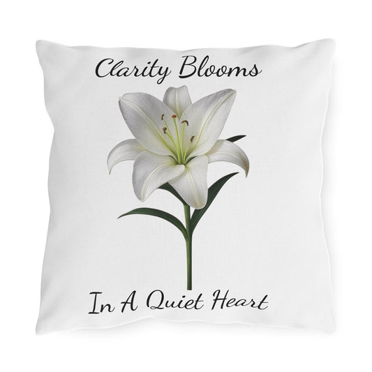 Pillow - Clarity Blooms In A Quiet Heart Lily