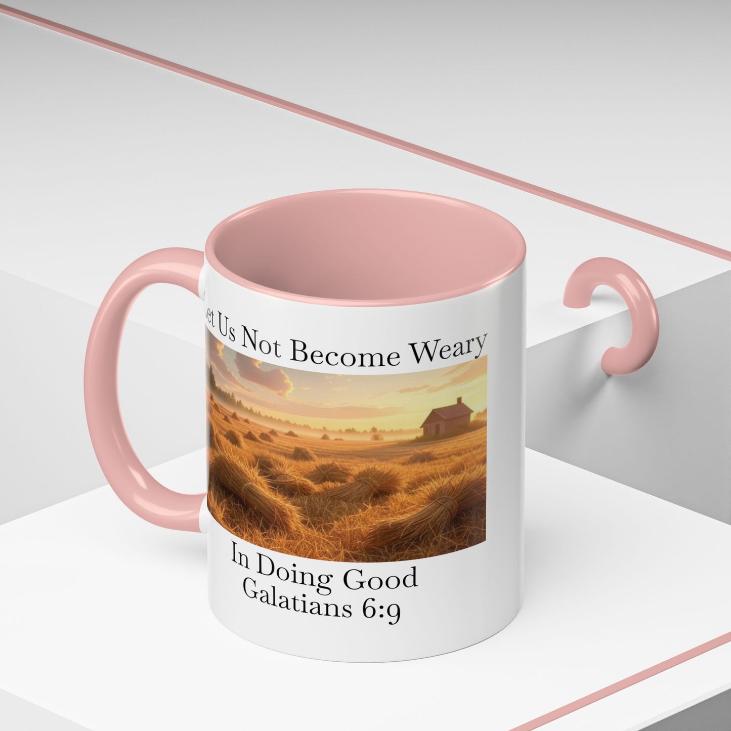 Accented Coffee Mug - Galatians 6:9