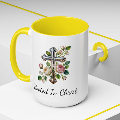 Accented Coffee Mug - Rooted In Christ