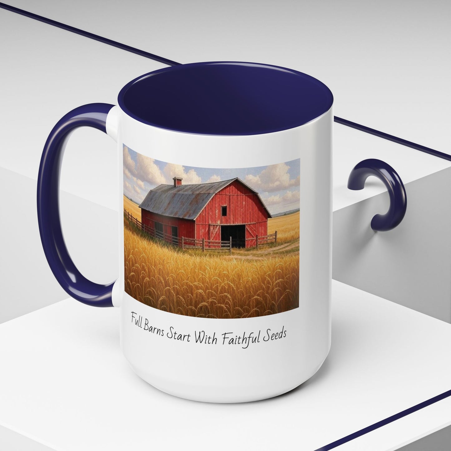 Accented Coffee Mug - Full Barns Start With Faithful Seeds