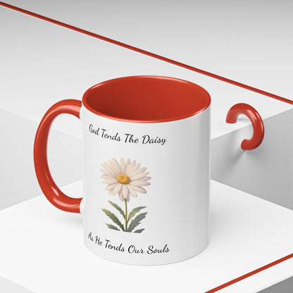 Accented Coffee Mug - Daisy