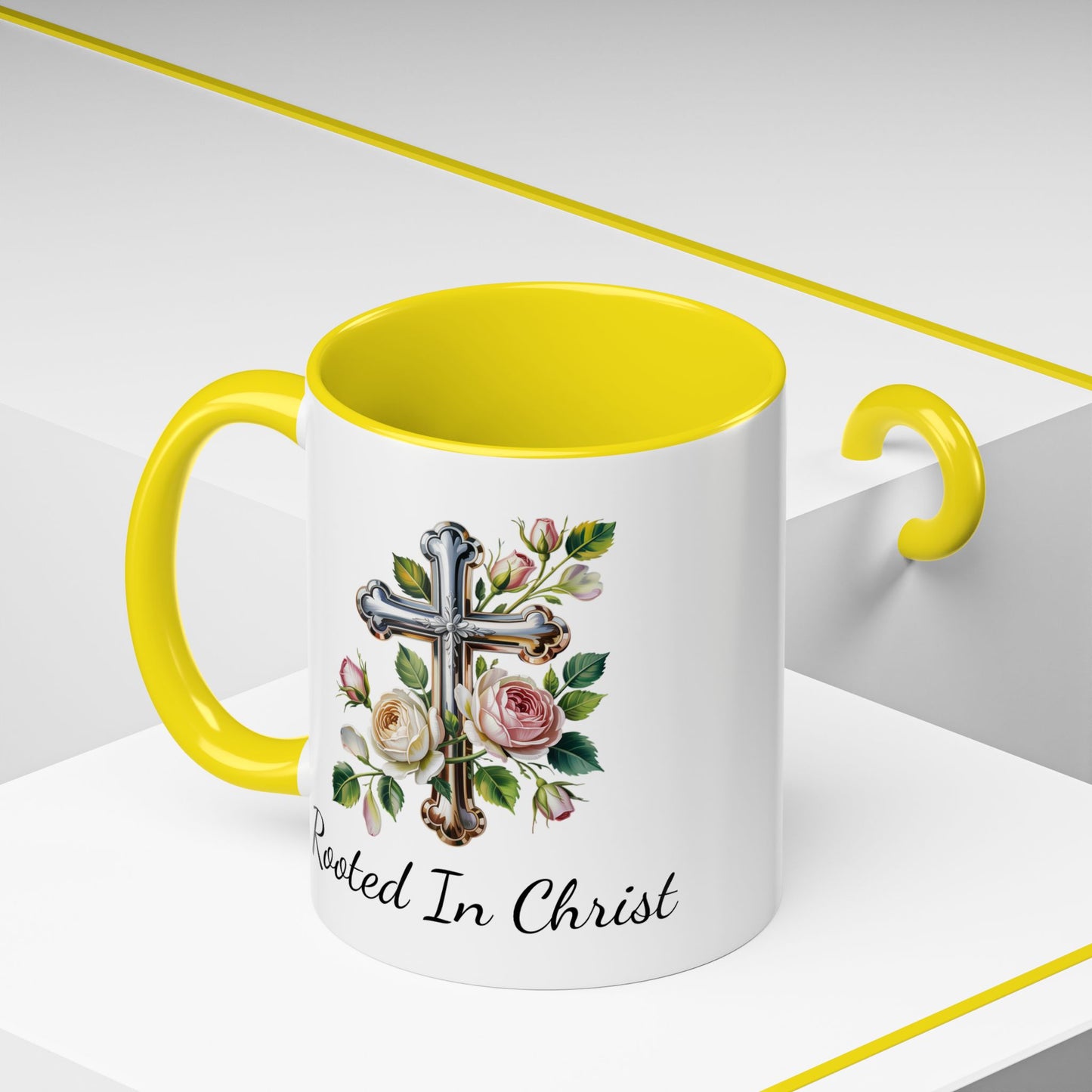 Accented Coffee Mug - Rooted In Christ