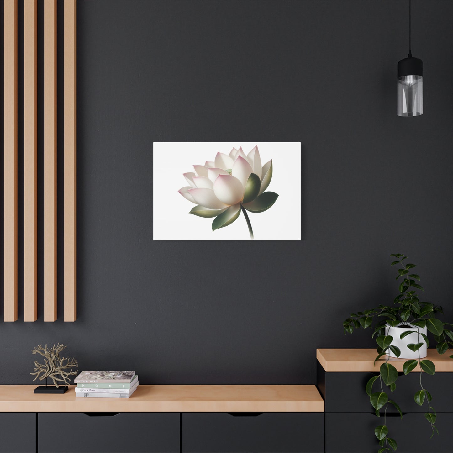 Lotus Flower Canvas Wall Art