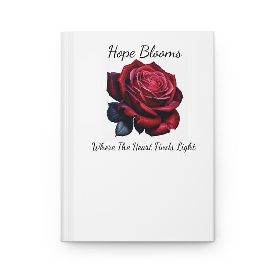 Hope Blooms Rose Hardcover Journal