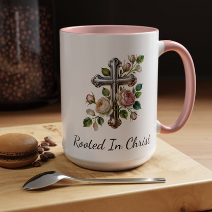 Accented Coffee Mug - Rooted In Christ
