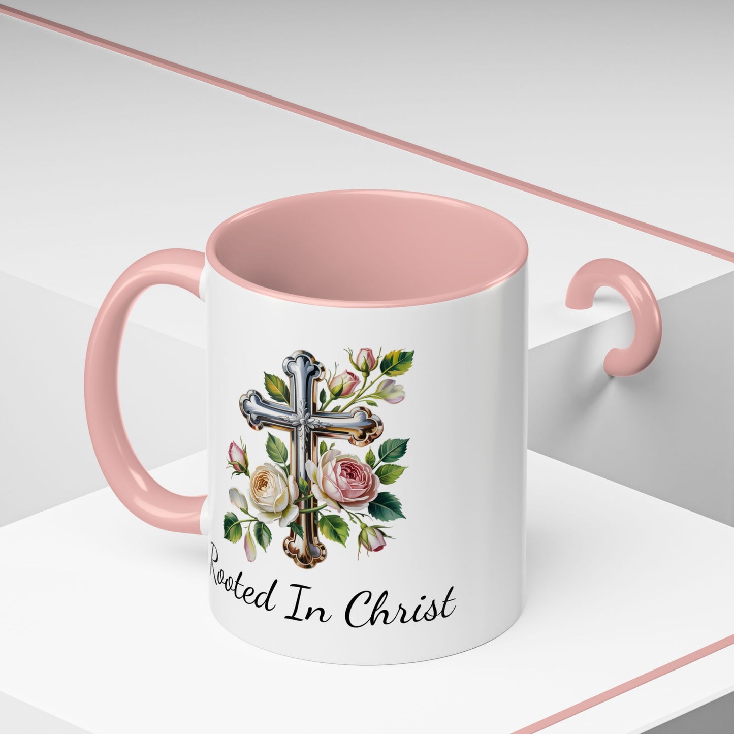 Accented Coffee Mug - Rooted In Christ