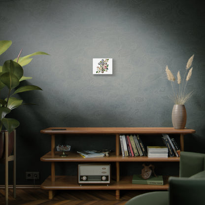 Cross With Roses Canvas Wall Art