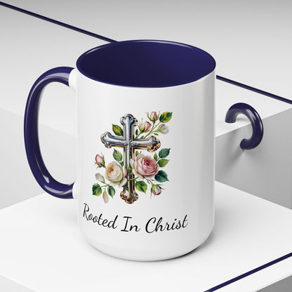 Accented Coffee Mug - Rooted In Christ