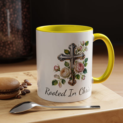 Accented Coffee Mug - Rooted In Christ